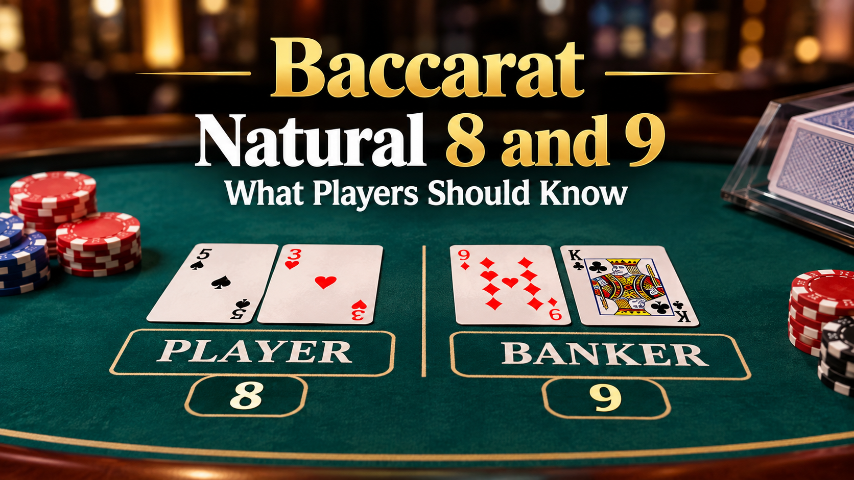 Baccarat natural 8 and 9 rules